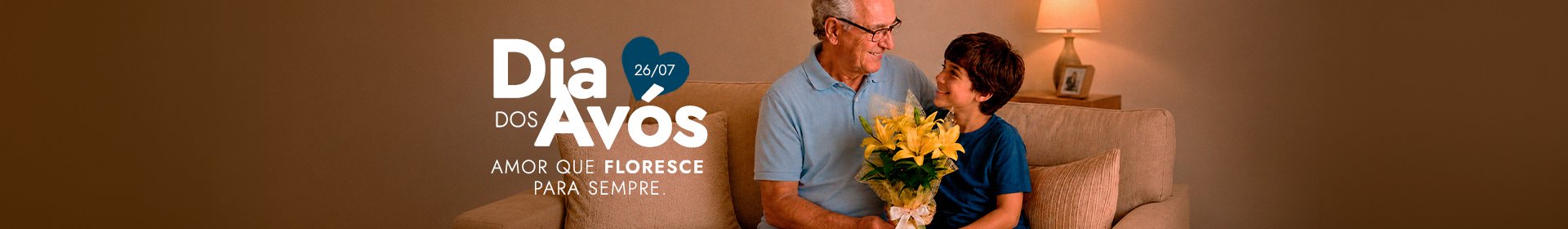Flores e Presentes para o Dia dos avós 