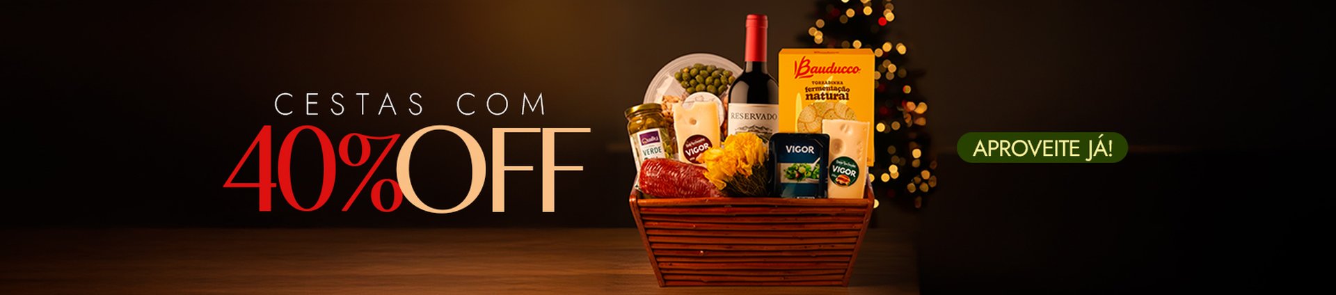 Cestas com 40% OFF - Super