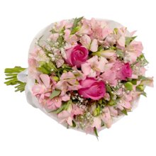 Buquê Carinho de Rosas Pink