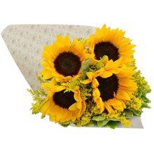 Buquê de 4 Girassóis Te Adoro