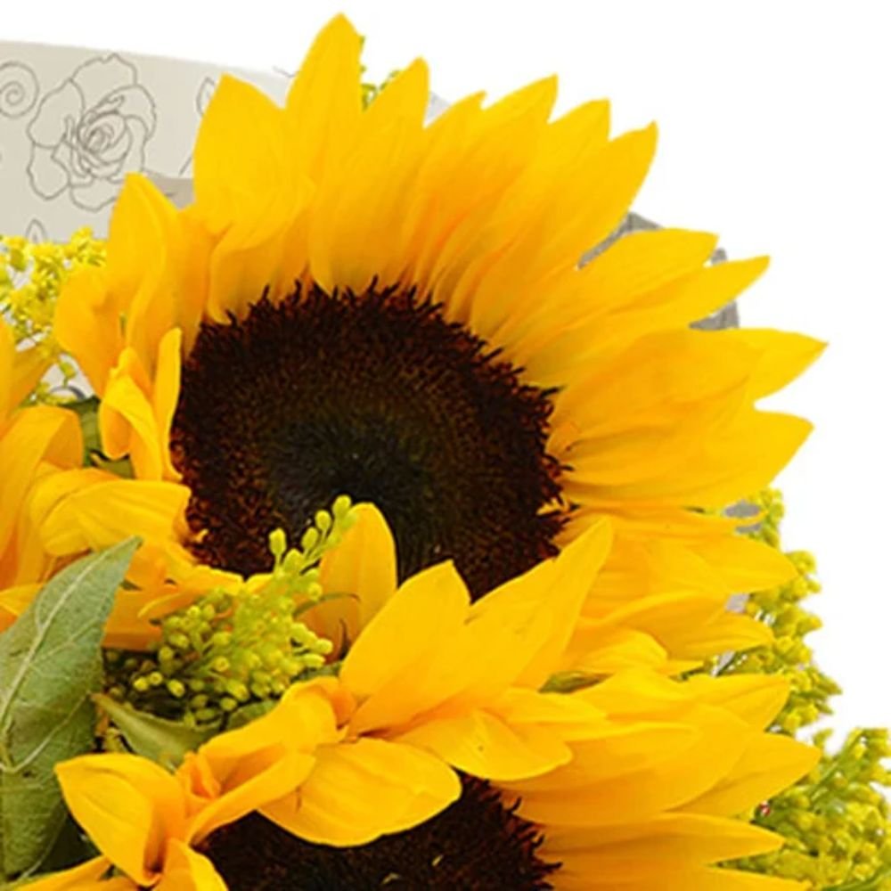 Buquê de 4 Girassóis Te Adoro