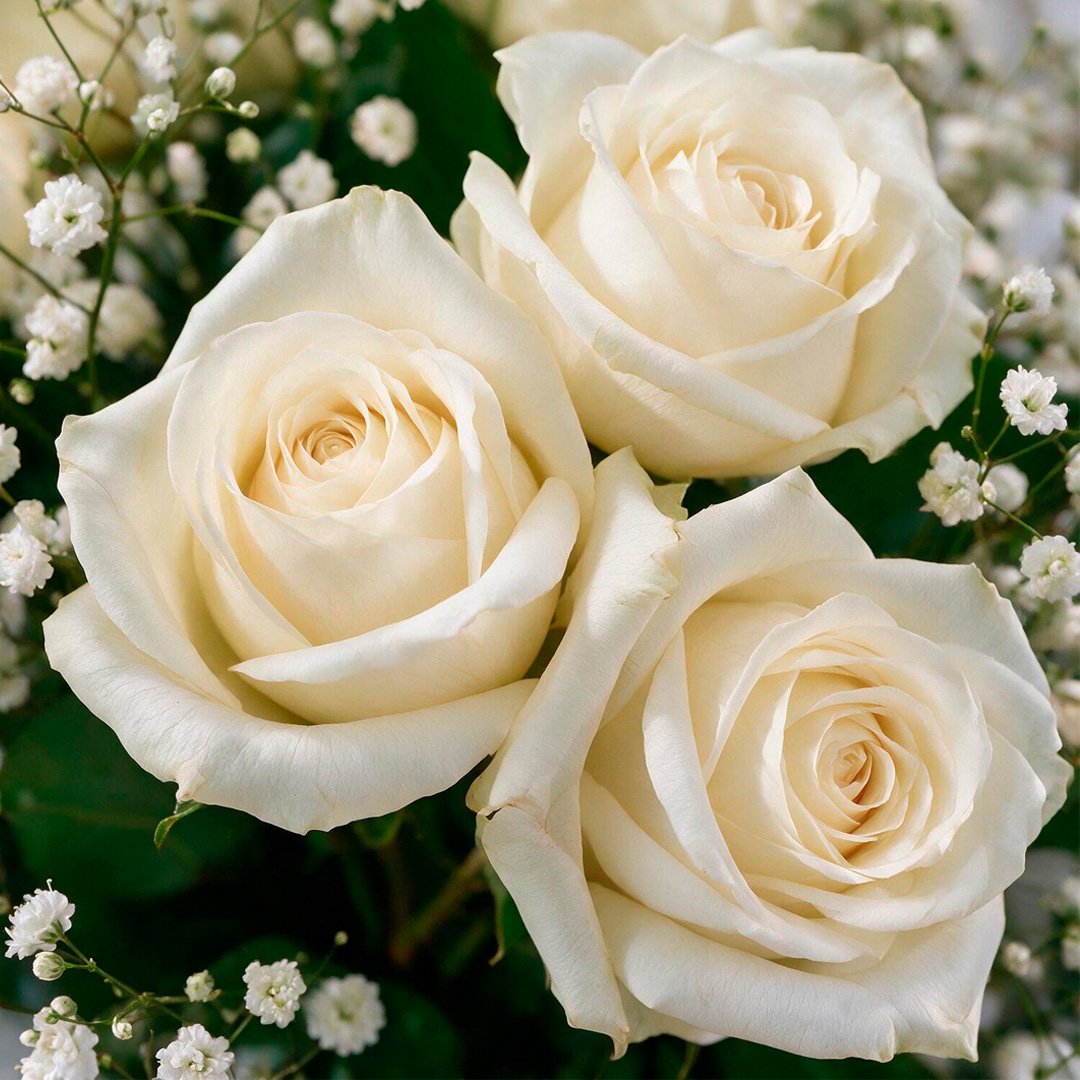 Elegância das Rosas Brancas