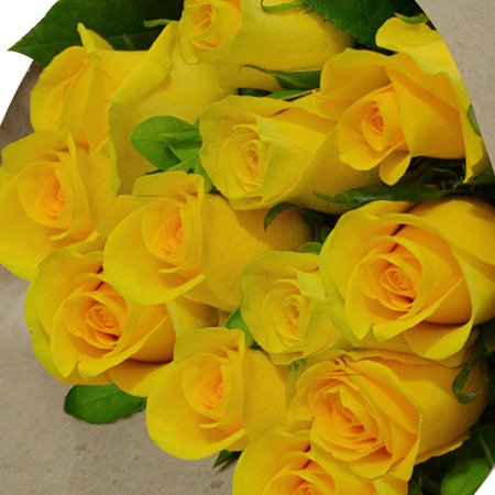 Buquê de Rosas Amarelas Nacionais no Kraft