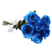 Buquê de 6 Rosas Azuis