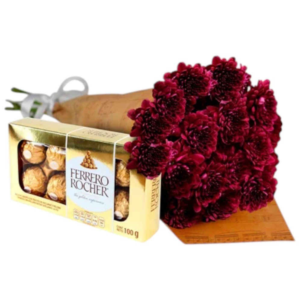 Buquê de Pinóquio Marsala e Ferrero Rocher