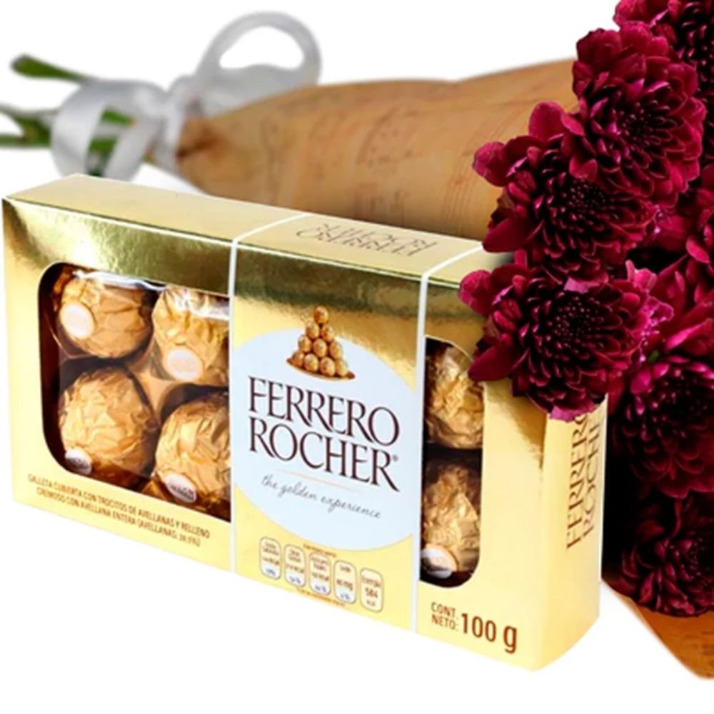 Buquê de Pinóquio Marsala e Ferrero Rocher