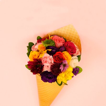 Mix Sorvete de Flores Coloridas