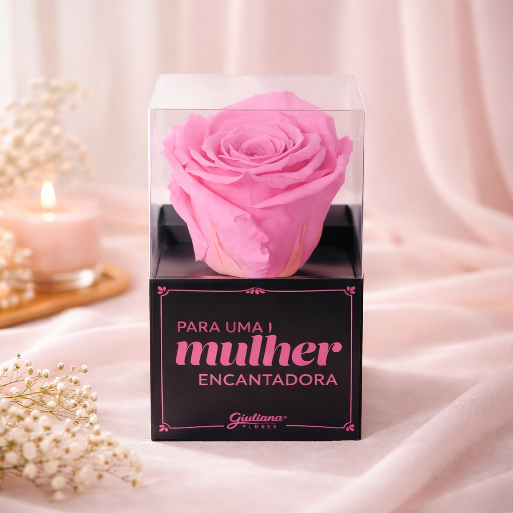 Rosa Encantada Pink Para Uma Mulher Encantadora