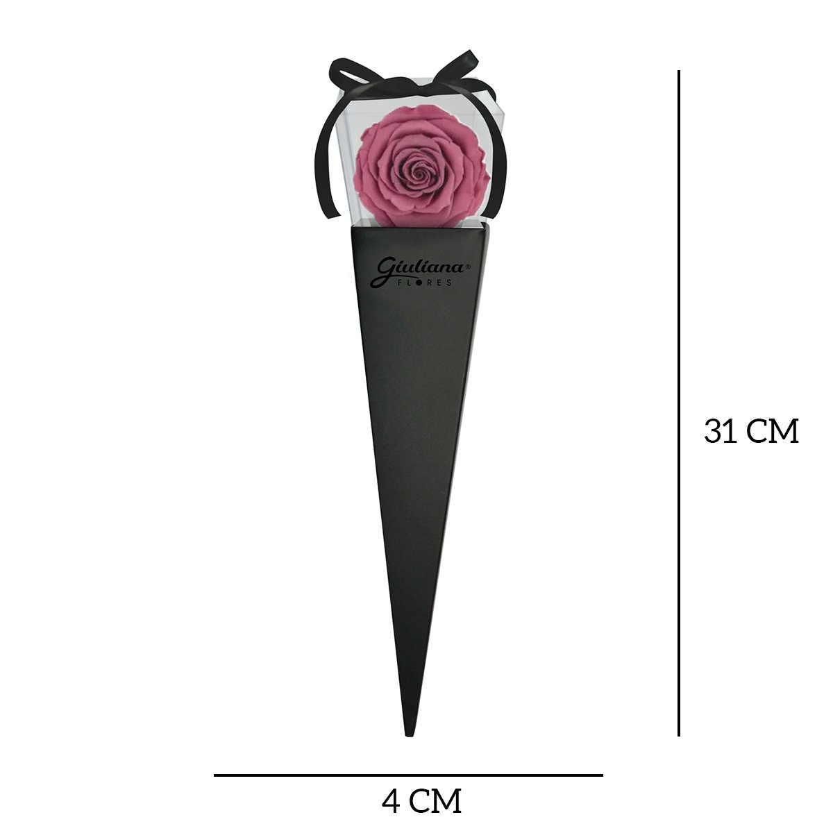 Cone Preto de Rosa Encantada Violeta