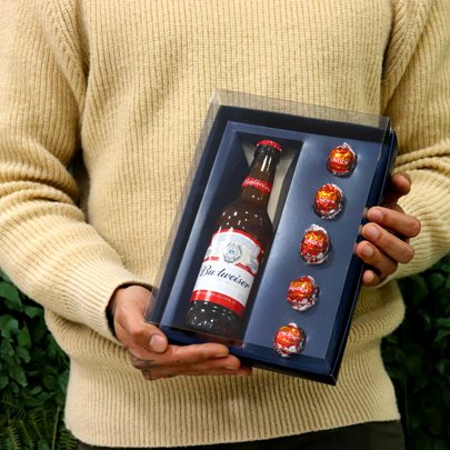 Presente Especial com Budweiser e Lindt