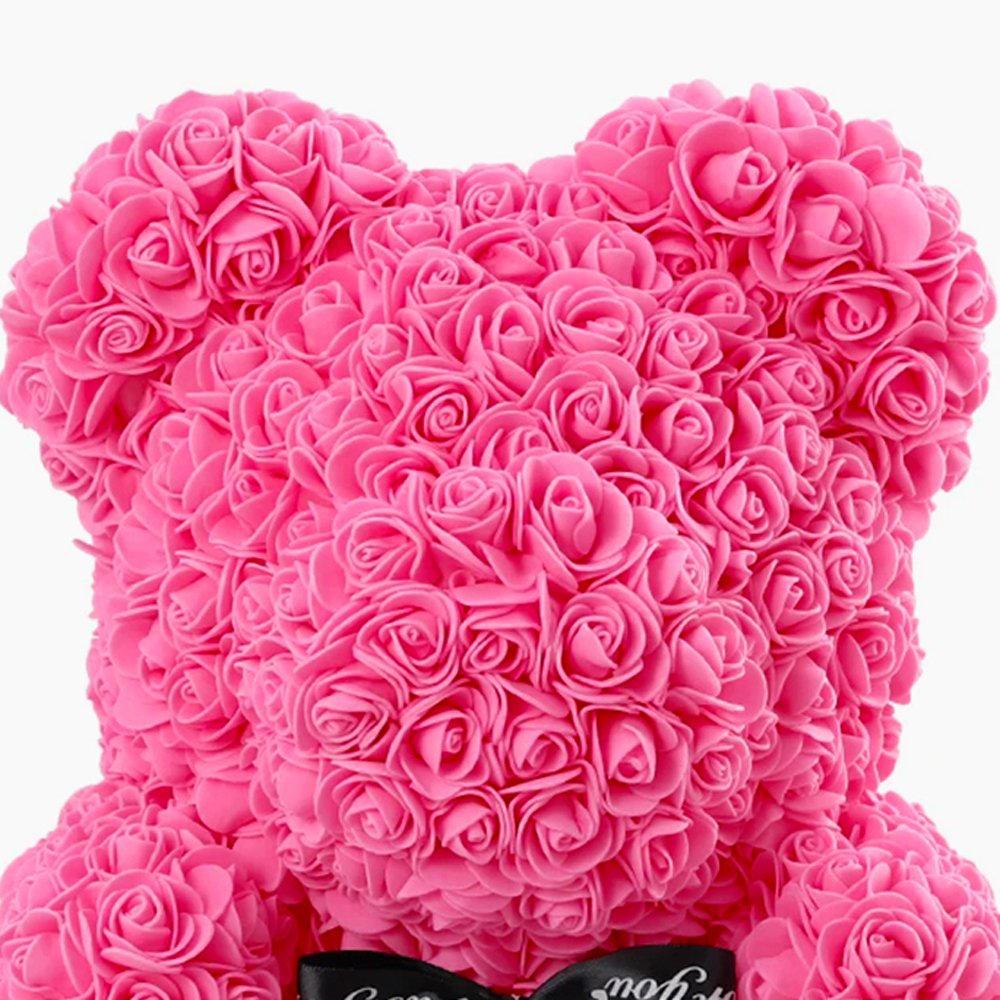 Urso Teddy Flowers Rosa