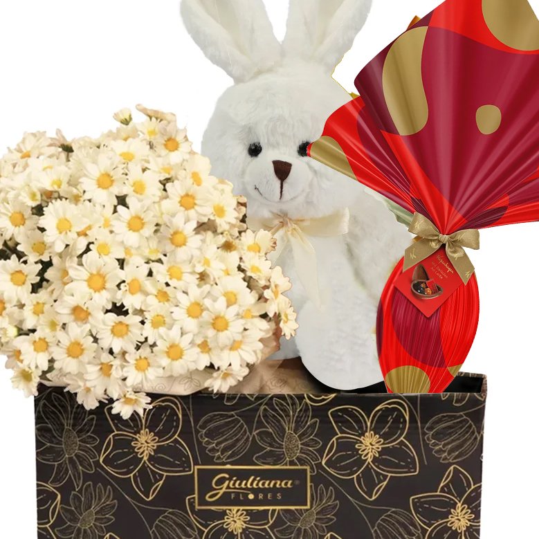 Box de Páscoa com Ovo de Chocolate