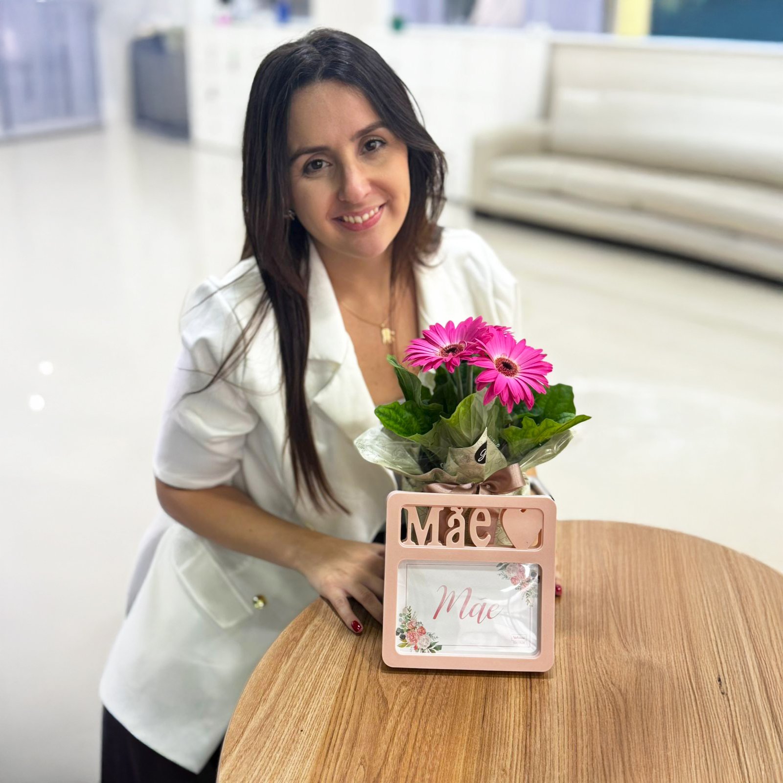 Gérbera Plantada Pink para Presente