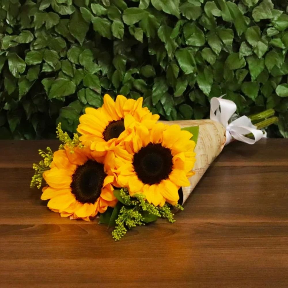 Buquê Partitura Girassol