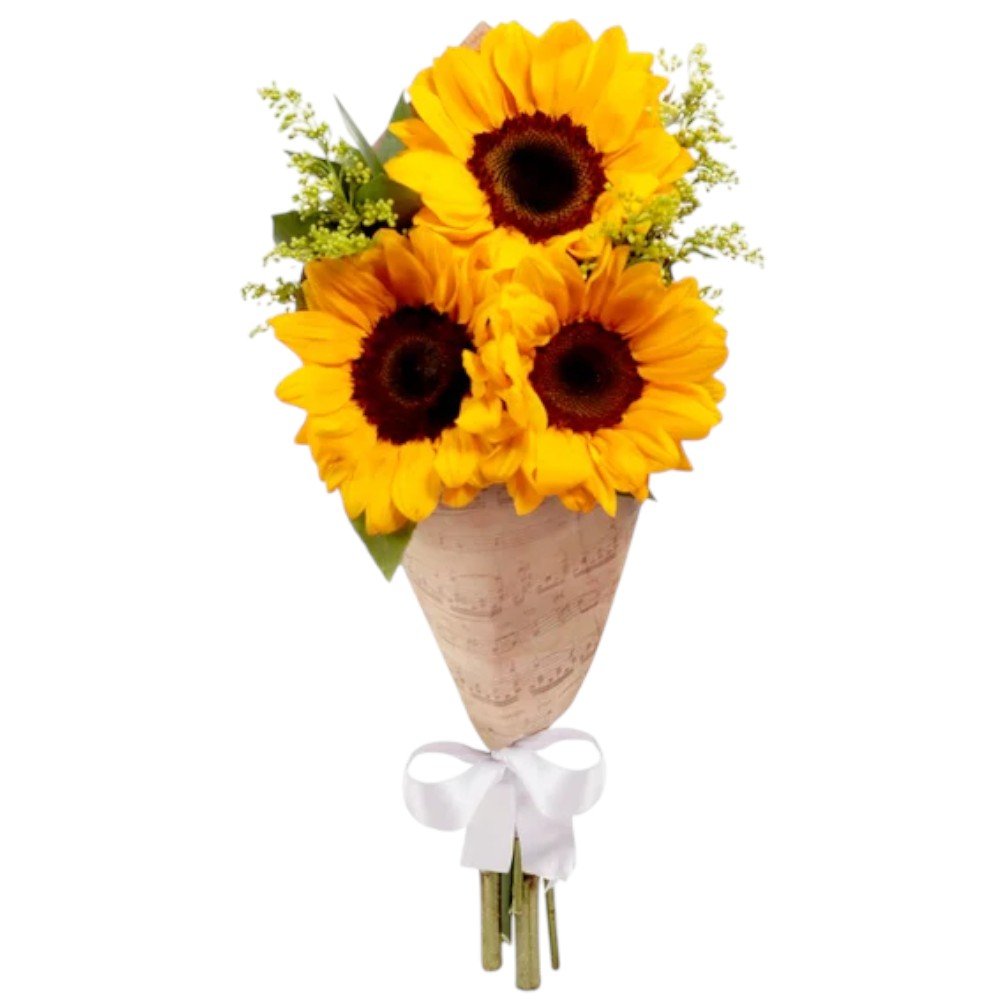 Buquê Partitura Girassol