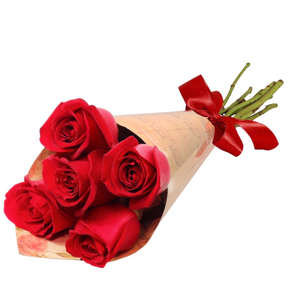 Buquê Partitura de Rosas Nacionais Vermelho