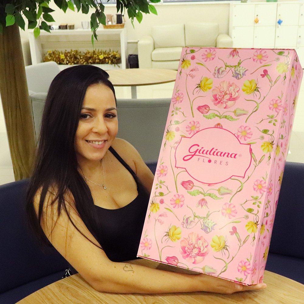 Buquê Maravilha com Rosas Pink no Box Dia dos Namorados