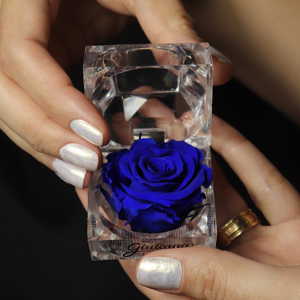 Diamante de Mini Rosa Encantada Azul