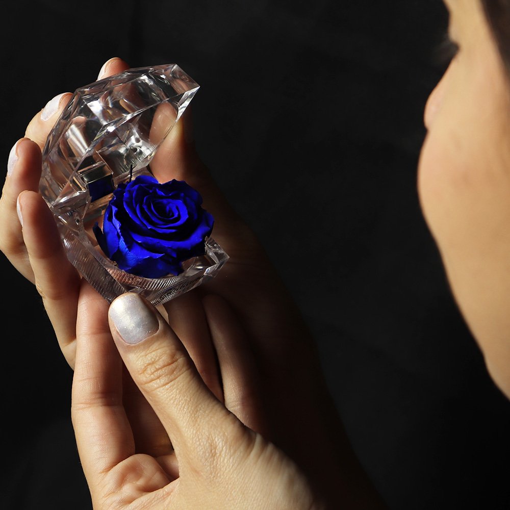 Diamante de Mini Rosa Encantada Azul