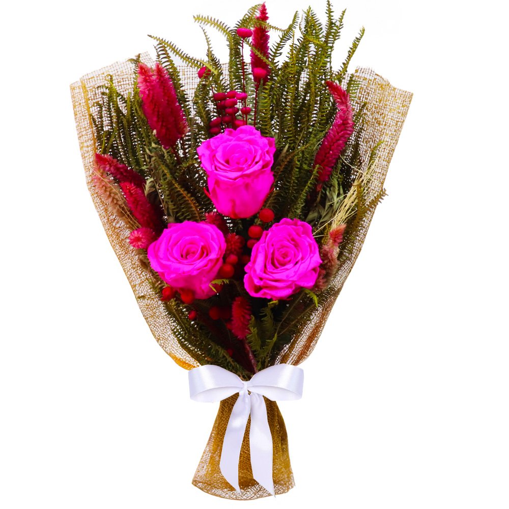 Célebre Buquê de Rosas Encantadas Pink