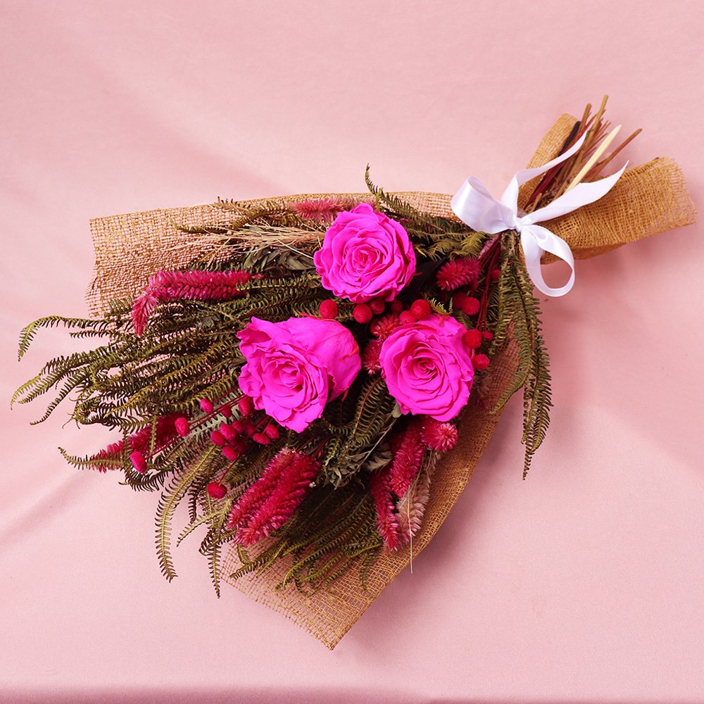 Célebre Buquê de Rosas Encantadas Pink