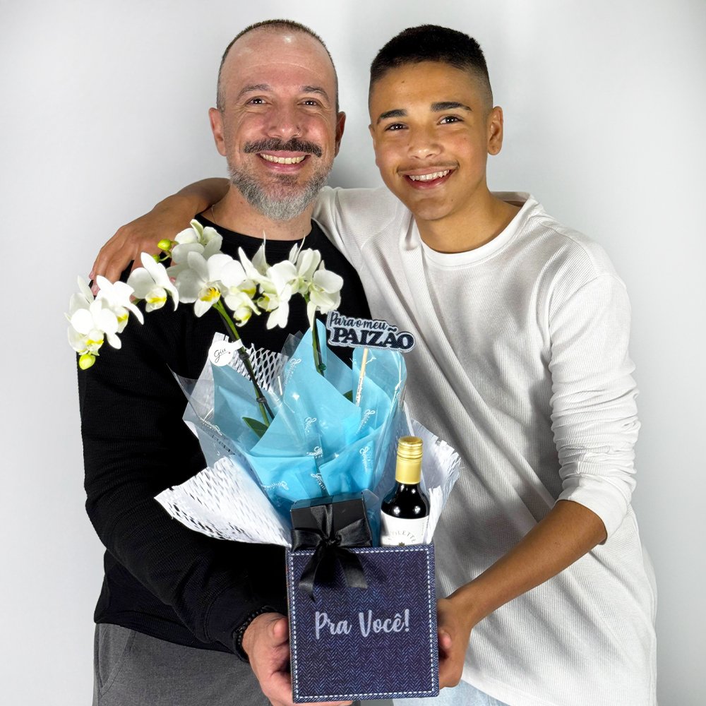 Box Elegância Branca para o Pai