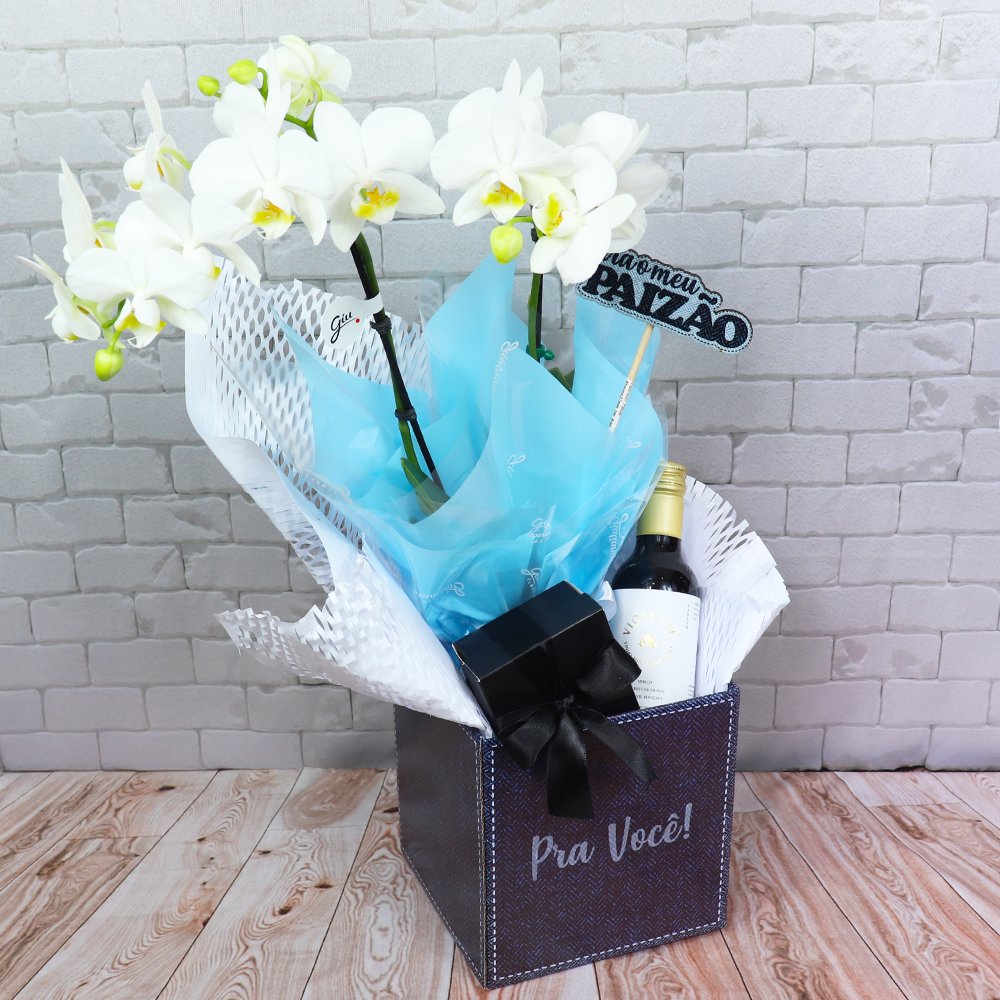 Box Elegância Branca para o Pai