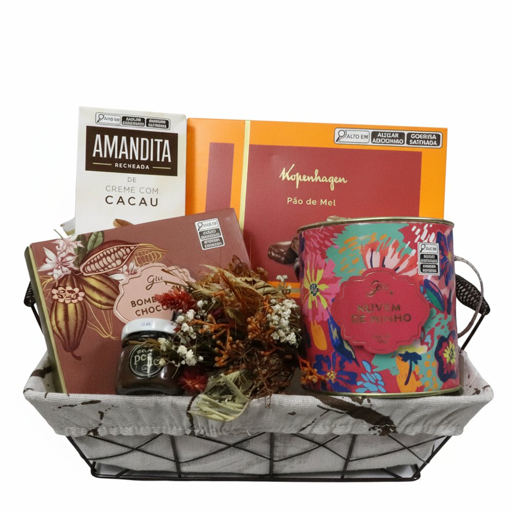 Cesta Nobre com Kopenhagen e Giuliana Flores