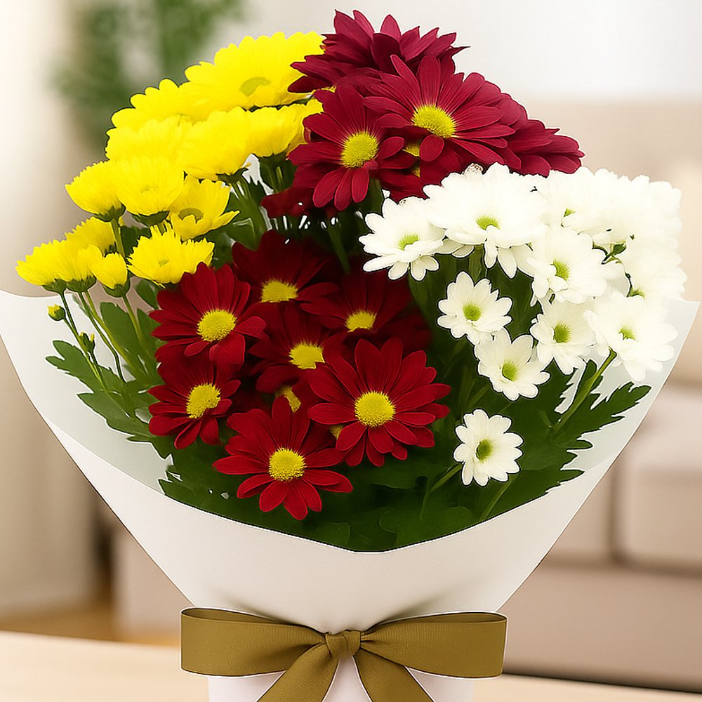 Mini Vaso de Margaridinhas Coloridas