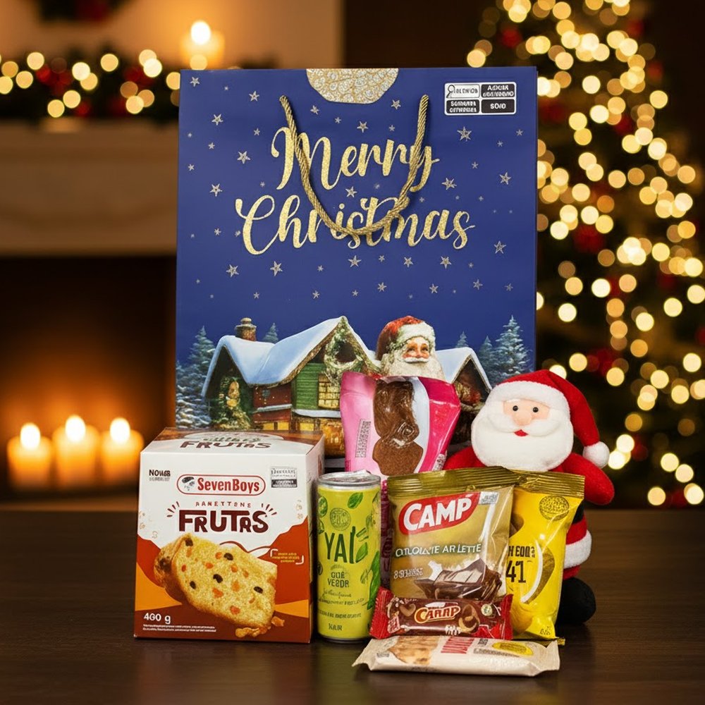 Kit de Natal Especial na Sacola Azul