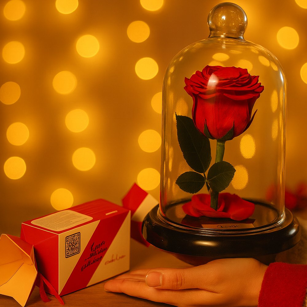 Mini Rosa Encantada Vermelha e Gingercandy Biscoitê