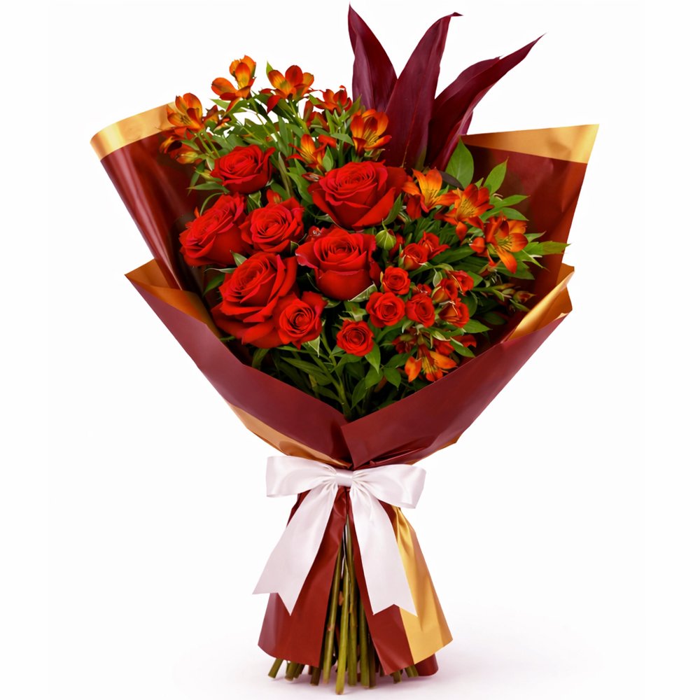 Buquê de Flores Vermelhas Majestade