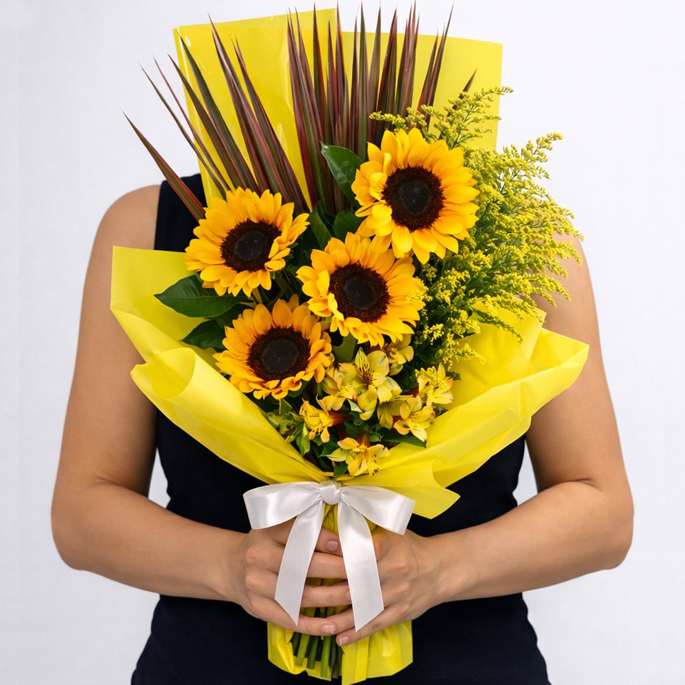 Buquê de Flores Amarelas Majestade