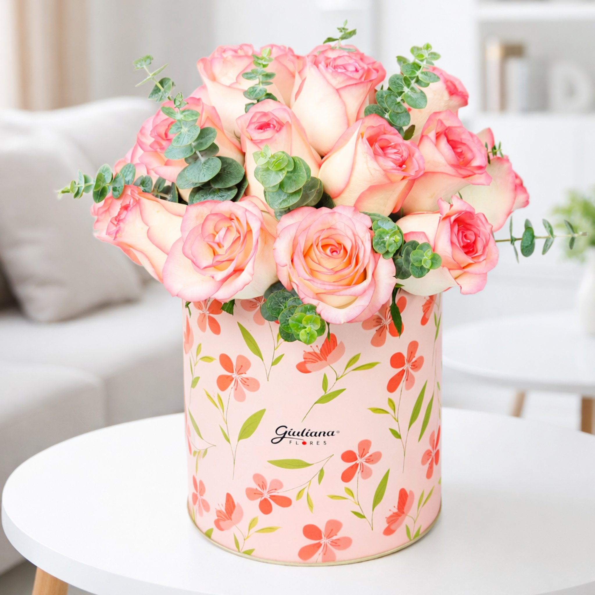 Arranjo Nobreza de Rosas Cor de Rosa