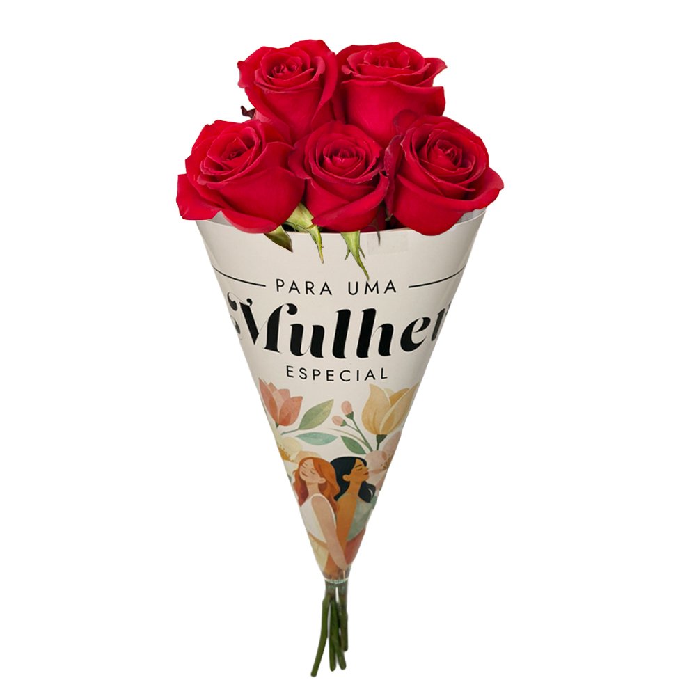 Buquê de Rosas Nacionais Vermelho - Mulher Especial