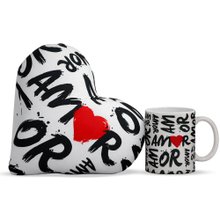Caneca e Almofada Amor