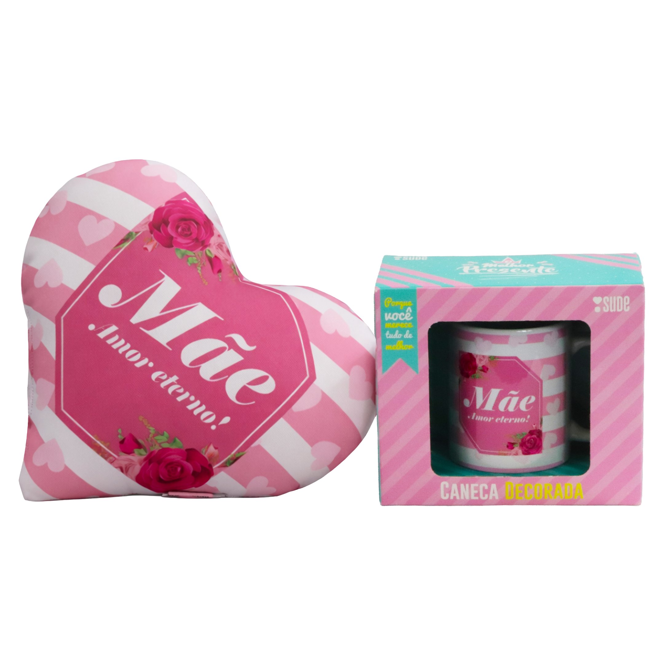 Caneca e Almofada Mãe Amor Eterno