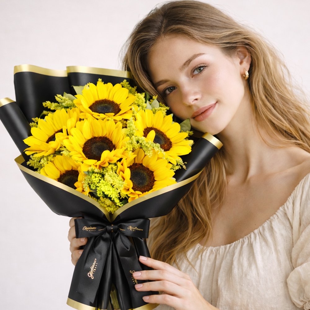 Radiante Buquê de 6 Girassóis
