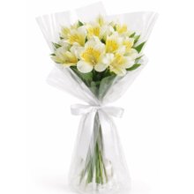 Buquê de Astromélias Brancas - Serenidade