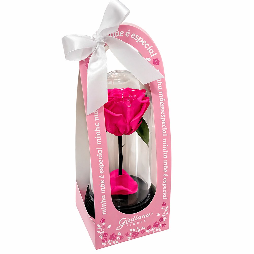 A Bela Rosa Encantada Pink - Mãe Laço de Amor