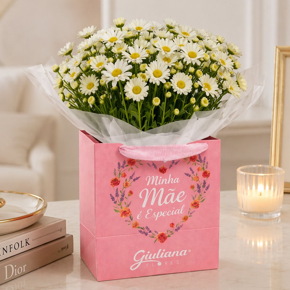 Margaridinhas Plantadas Brancas - Minha Mãe é Especial