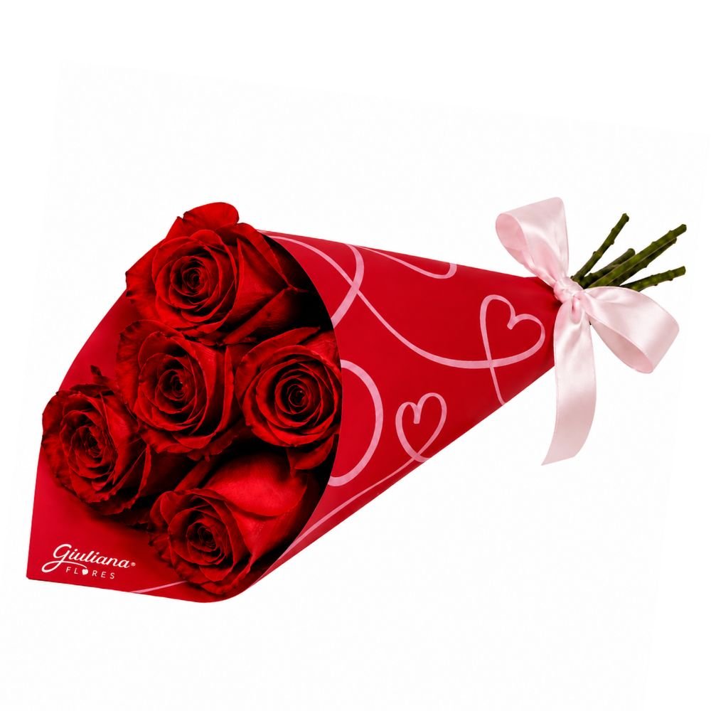 Buquê de Rosas Nacionais Vermelho Love