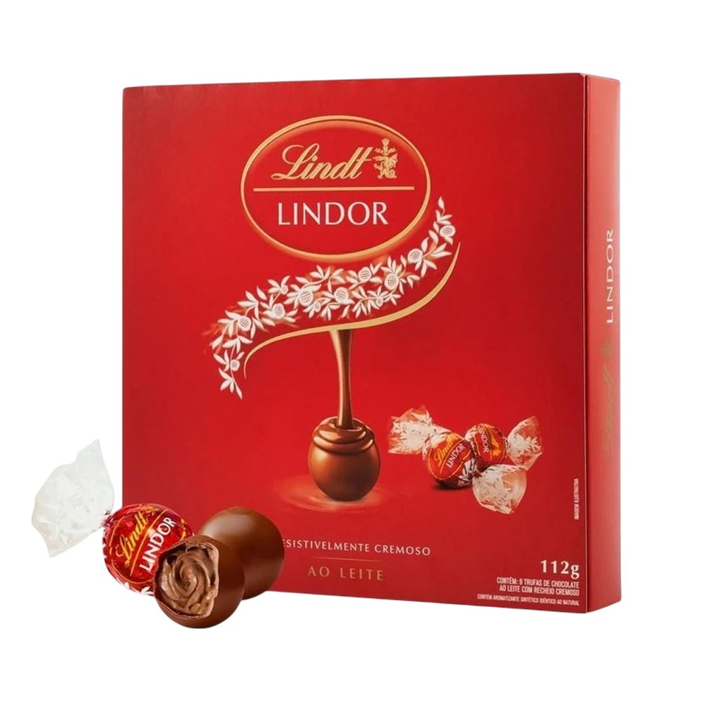 Caixa de Presente Lindor Lindt ao Leite 112g
