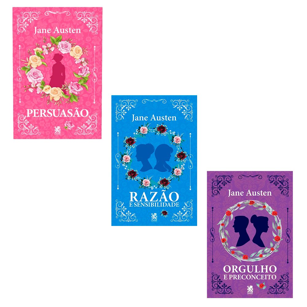 Box 3 Livros - Grandes Obras Jane Austen