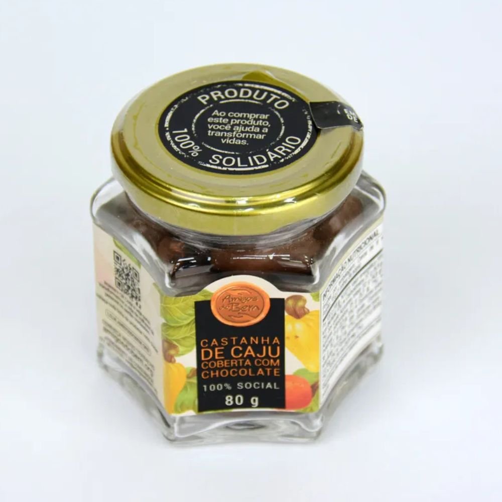 Castanha de Caju com Chocolate 80g -  Amigos Do Bem