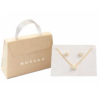 Conjunto Brinco e Colar Ponto de Luz - Morana