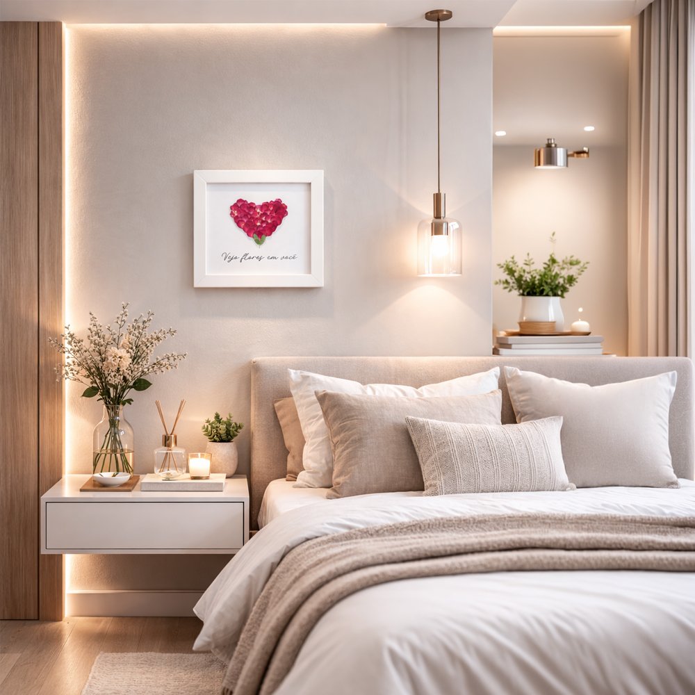 Quadro Vejo Flores em Você