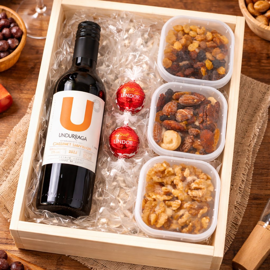 Kit Vinho Udurraga e Guloseimas
