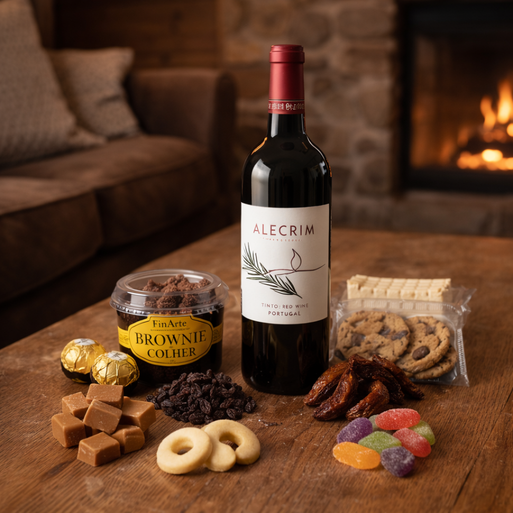 Kit Vinho Tinto Alecrim e Guloseimas