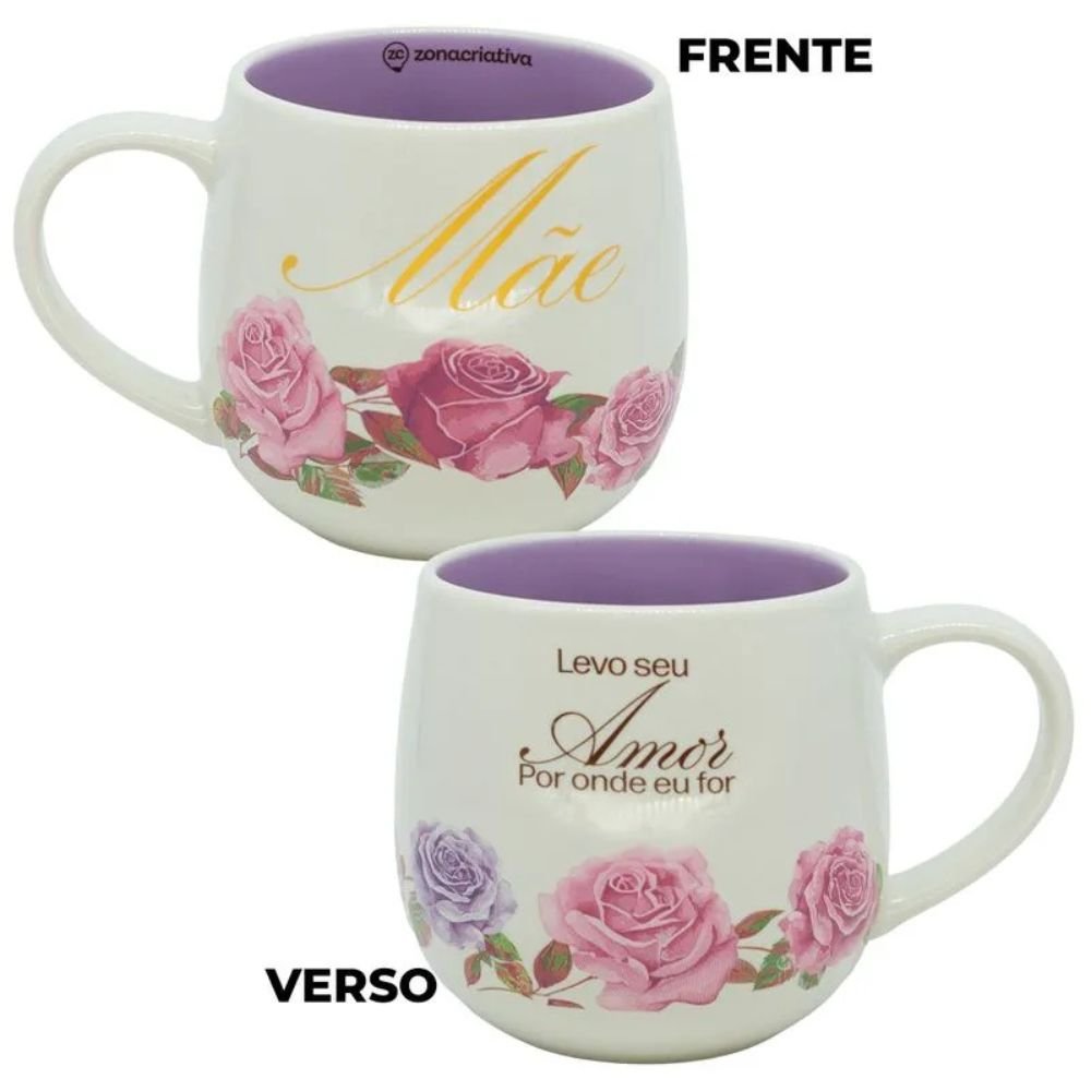 Caneca Maggie Levo Seu Amor 400ml - Mãe Encanto